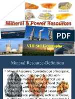 Mineral and Power Resources Viii STD