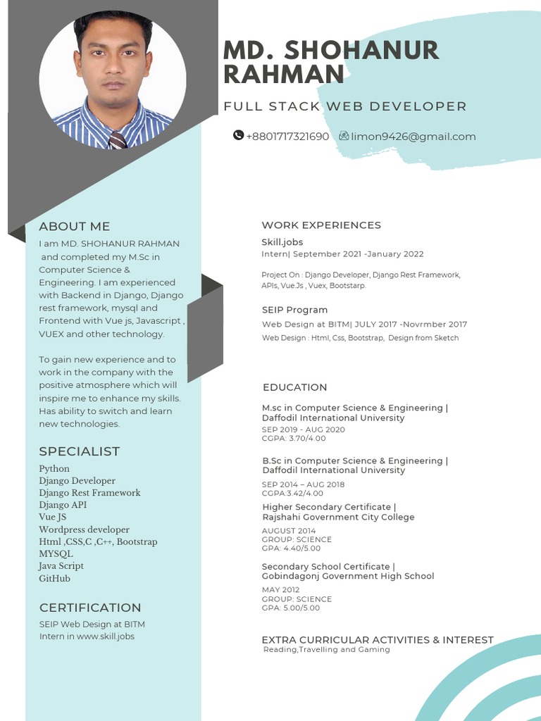 Python - Developer - CV | PDF