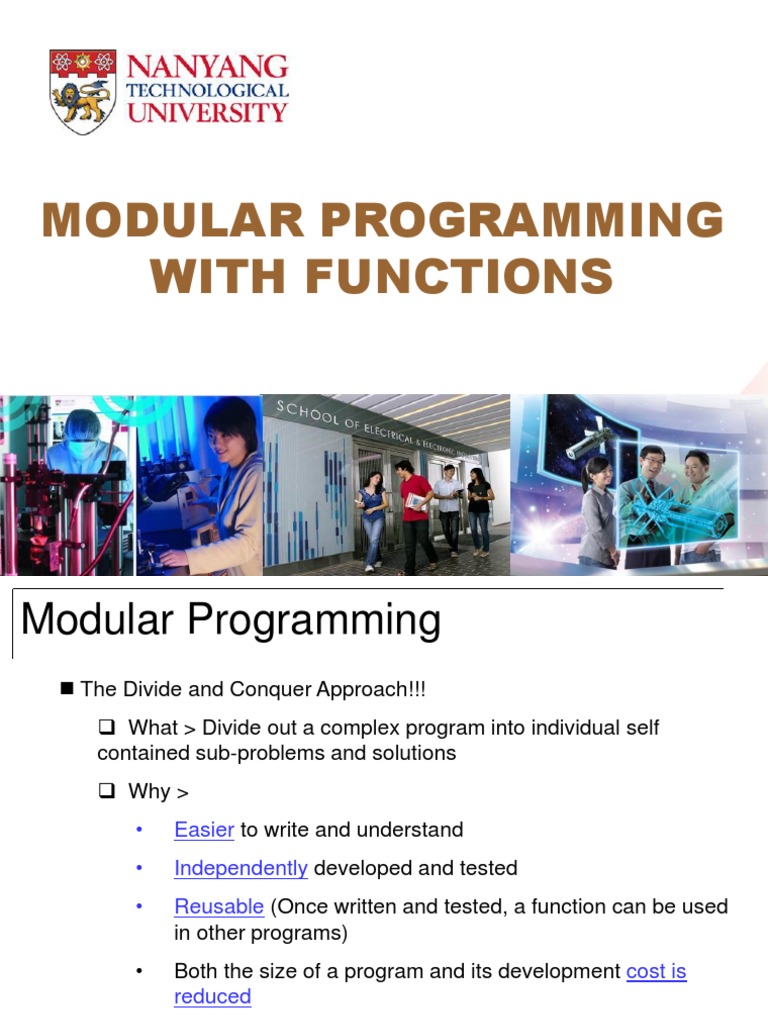 Modular Program Print | PDF