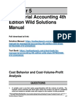 Managerial Accounting 4th Edition Wild Solutions Manual 1