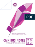 2022 AUSL Omnibus Notes - Civil Law