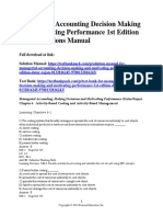 Managerial Accounting Decision Making and Motivating Performance 1st Edition Datar Test Bank 1