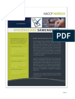 Horeca Hygienecode 2016 Samengevat Haccp Horeca
