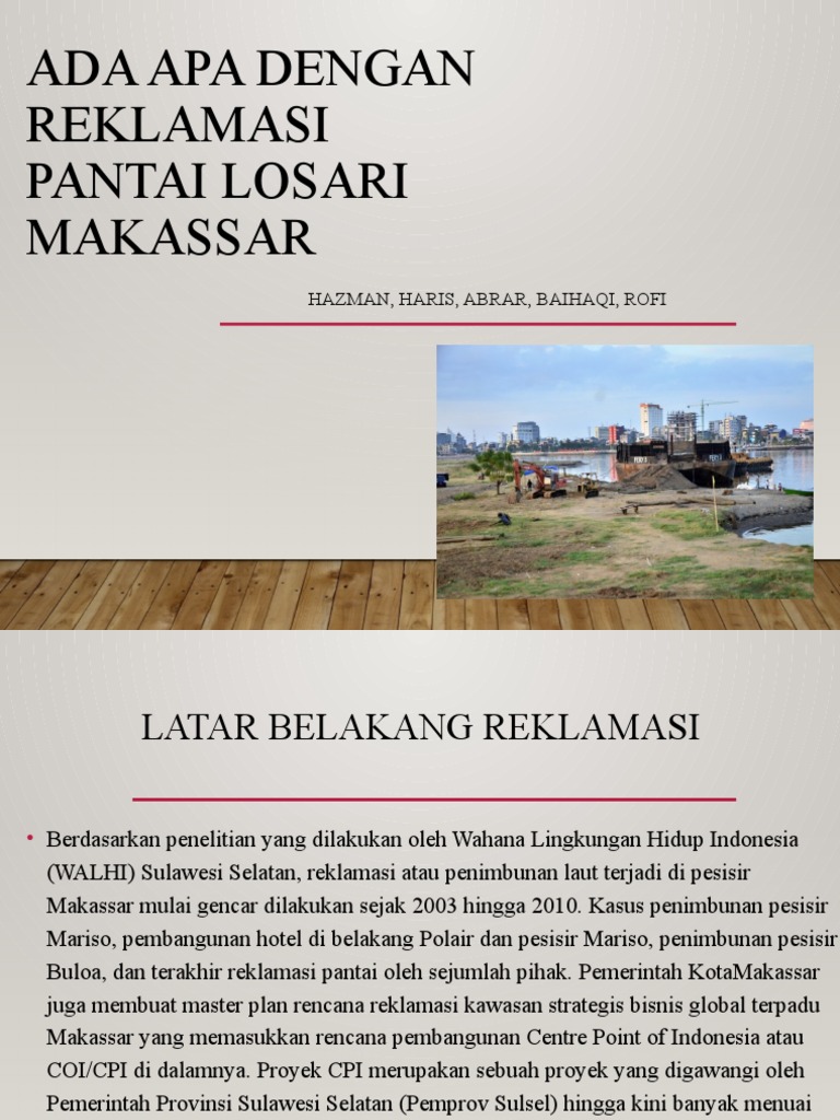 Ada Apa Dengan Reklamasi | PDF