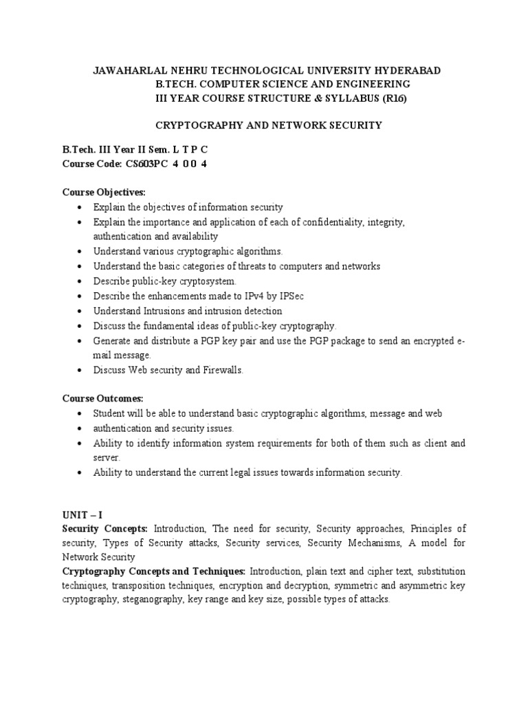 Crns syllabus copy lab and subject pdf cryptography public key
