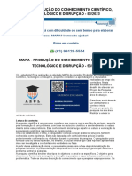 Mapa - Produção Do Conhecimento Científico, Tecnológico e Disrupção - 53/2023