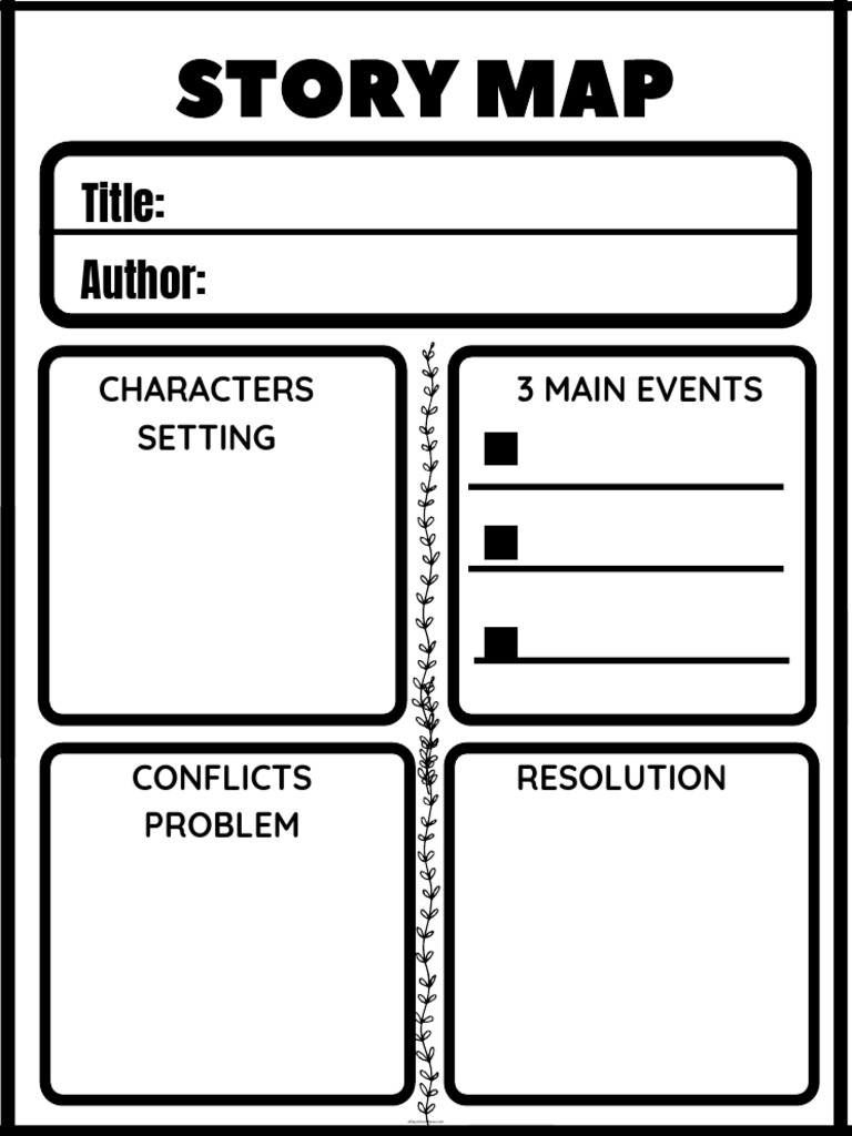 Story Map Template for Grades 1-3 | PDF
