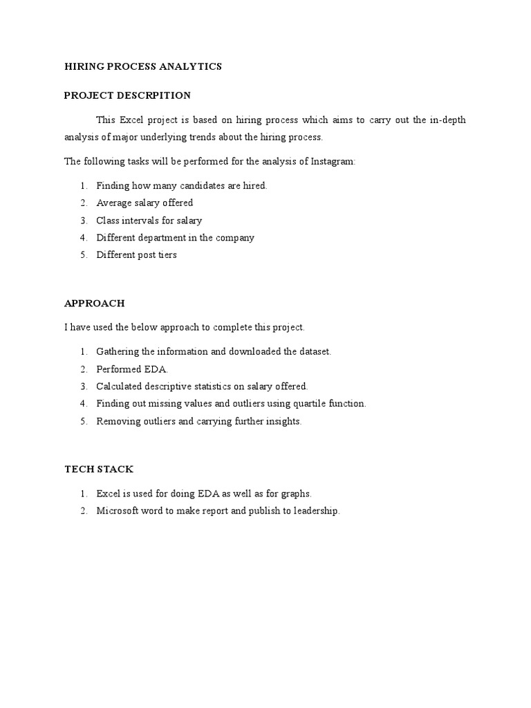 Hiring Process Analytics | PDF | Business | Computers
