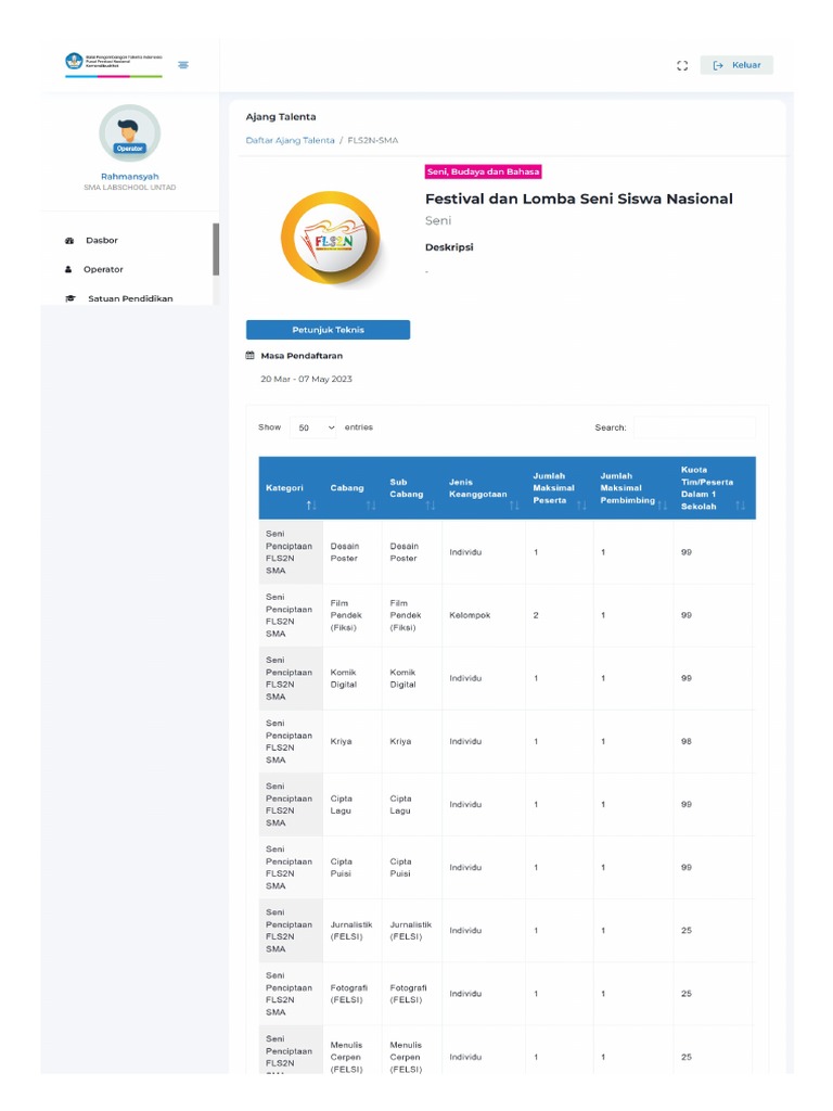 Lomba Seni dan Budaya pada Perayaan Hari Besar