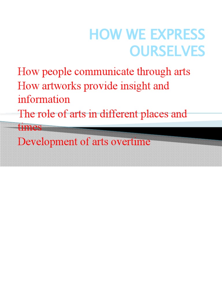 How We Express Ourselves | PDF