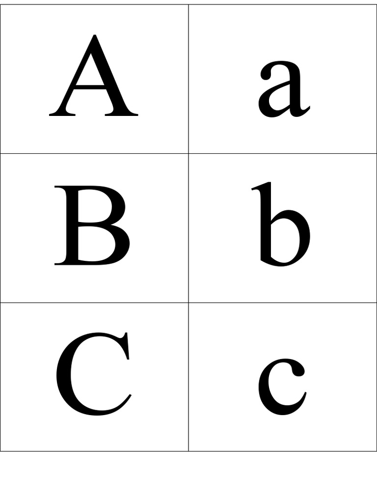 Alphabet Matching Big & Small Letters | PDF