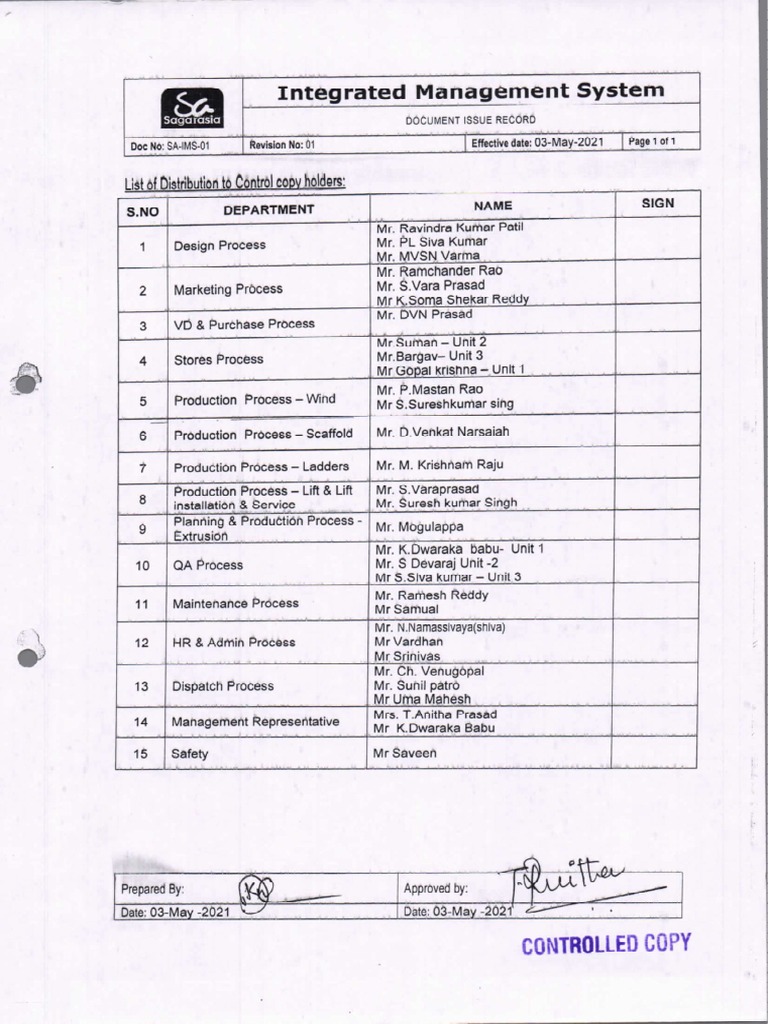 IMS01 Document Issue Record PDF