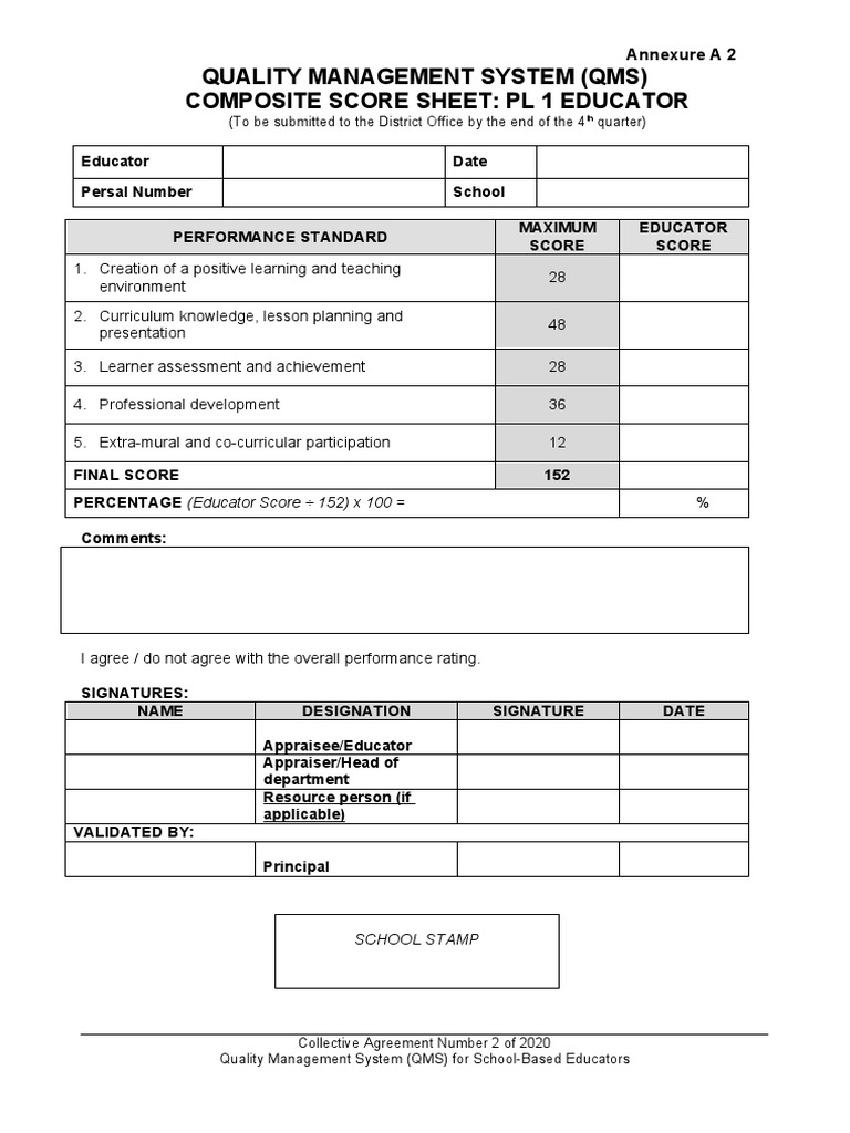 Qms Work Plan Pl2 Template Pdf Download