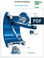 VAG Slanted Seat Swing Check Valve PN 10 and PN 16: VAG-Schrägsitz-Kipp-Rückschlagklappe PN 10 Und PN 16