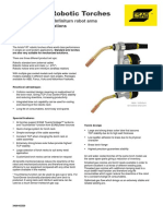 Esab Aristo Torches Factsheet Catalogue