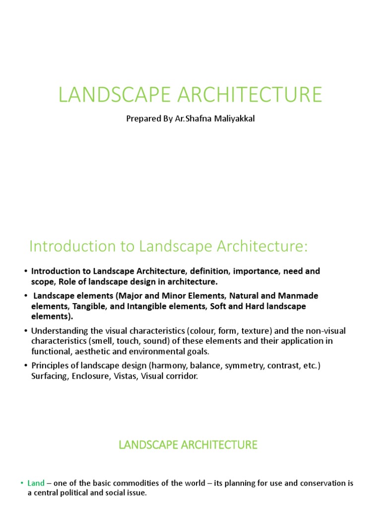 Landscape Design Pdf