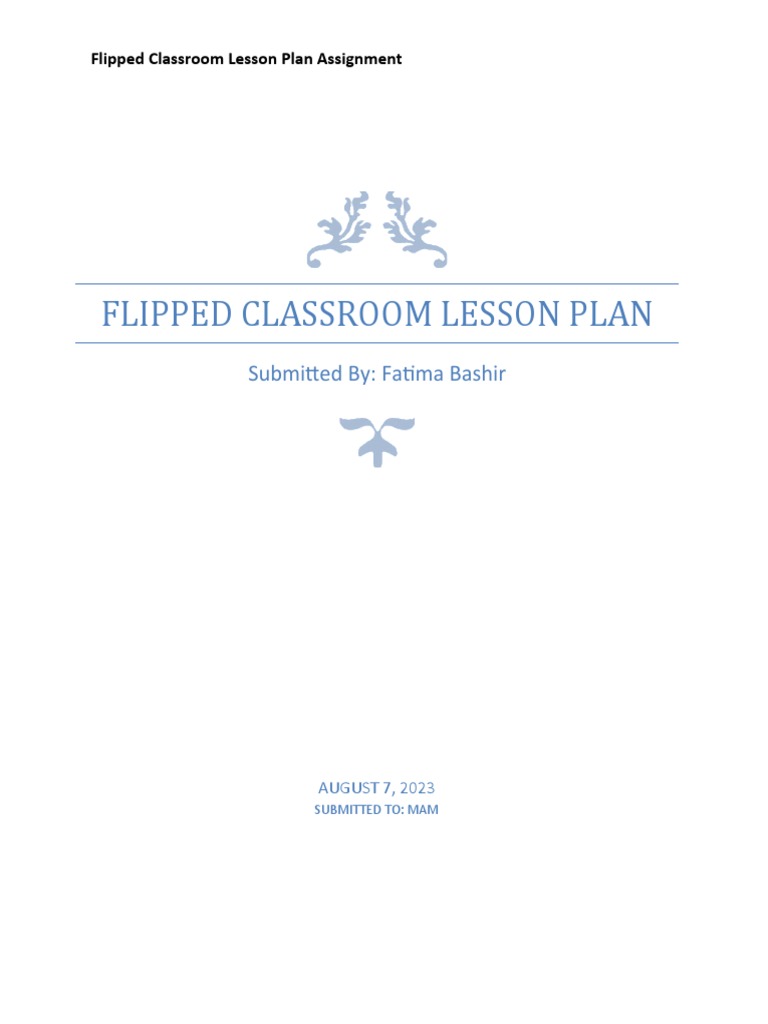 Flipped Classroom Lesson Plan | Flipped Classrooms – TLWK