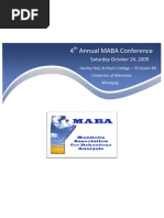 MABA Conference 2009
