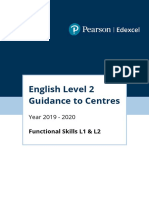 Pearson Edexcel FS English L2 Guidance To Centres
