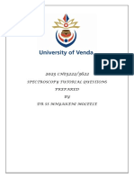 2023 Che 3622 Spectroscopy Tutorial Questions