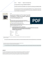 Numerical Analysis of Fin Heat Transfer in Radiators Using Simulation