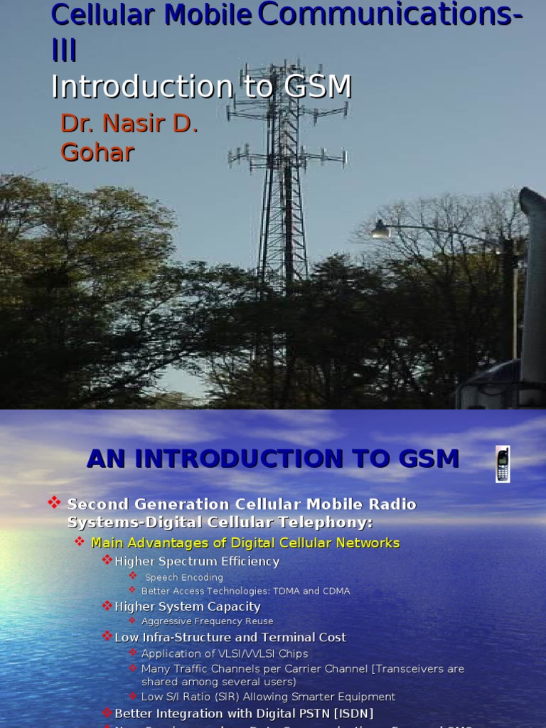 Introduction To GSM | PDF | Cellular Network | Gsm