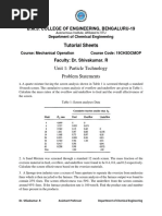 DR RS Tutorial Sheet-Mechanical Operations