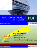 Pengenalan Kampus Di SMK Gedangsari 17 Juli 2023