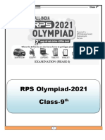 RPS Olympiad-2021 Class-9