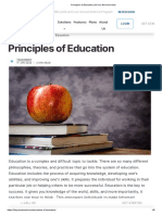 Principles of Education - All You Need To Know