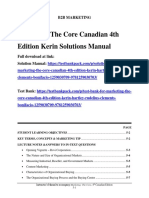 Marketing The Core Canadian 4th Edition Kerin Solutions Manual 1