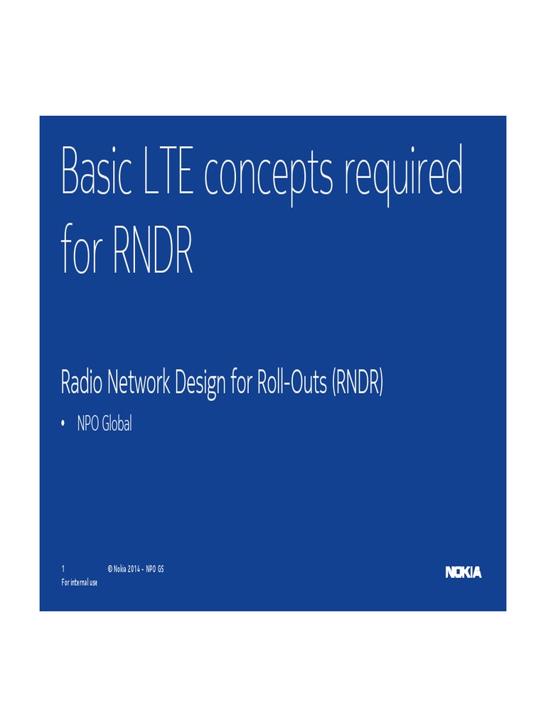 LTE Basics for Radio Network Design | PDF | Lte (Telecommunication ...