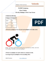 NCERT Solutions For Class 5 Maths Chapter 6 - Be My Multiple, I'Ll Be Your Factor - .