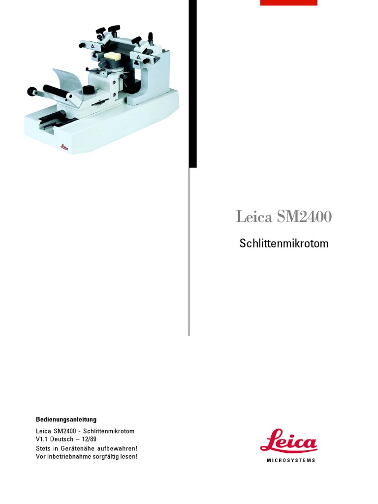 Leica SM2400 Manual DE | PDF