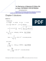 Mechanics of Materials SI Edition 9th Edition Goodno Solutions Manual 1