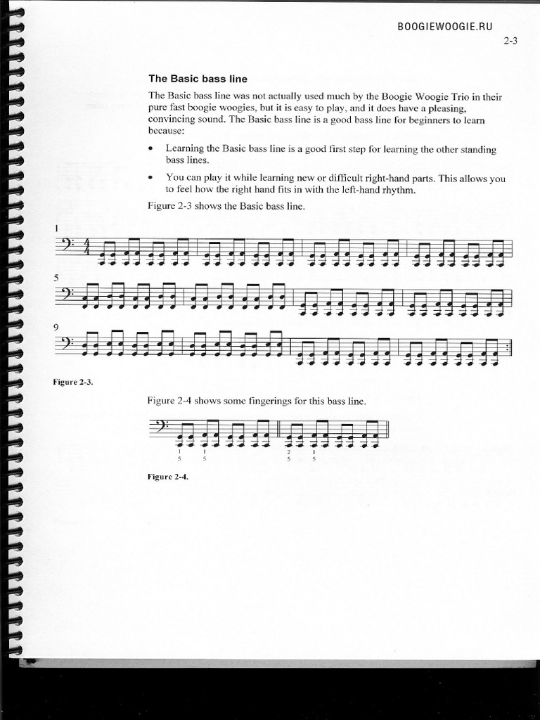 Beginner Boogie Woogie Bass Line Guide | PDF