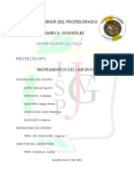 Proyecto "Instrumentos Del Laboratorio" - Departamento de Física - ISP "Dr. Joaquín V. González". 2023