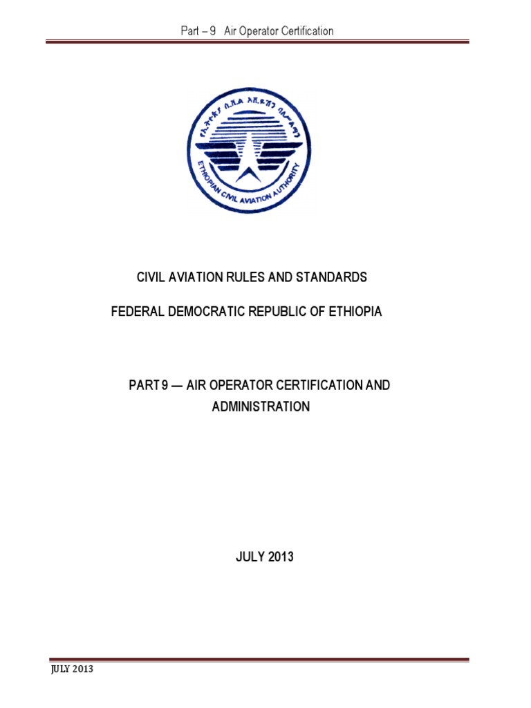 Part 9 PDF Instrument Flight Rules Visual Flight Rules