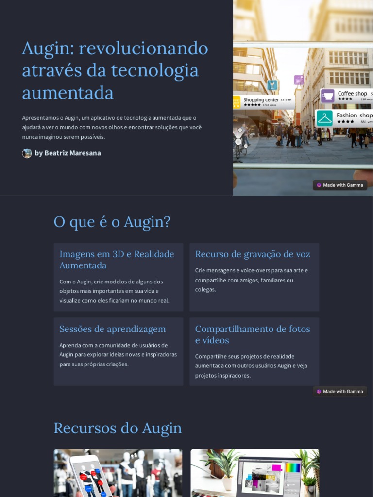 Augin: Revolucionando Através Da Tecnologia Aumentada: by Beatriz ...