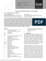 Prediction of Unsaturated Shear Strength of Expansive Clays MUST