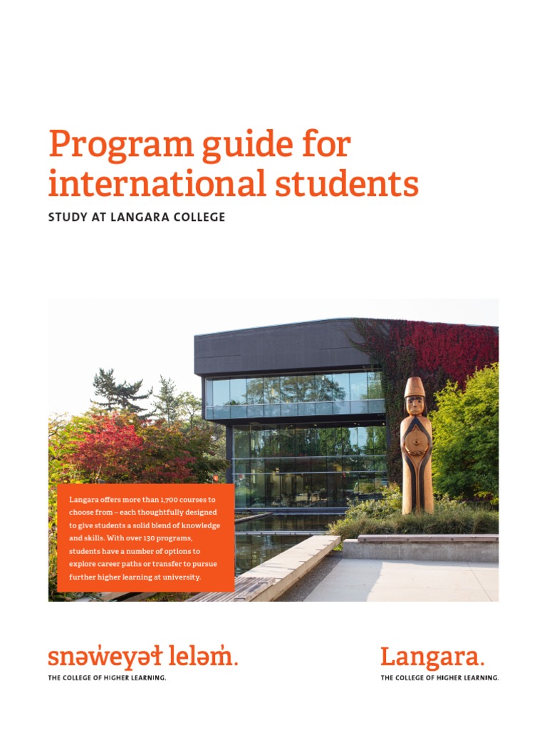 Langara Program Guide PDF