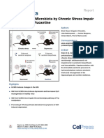 Etude Animal Stress Fluoxétine