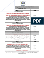 Examination Schedules