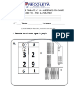 Fichas de Trabajo 19 y 20 Adiciones Con Canje