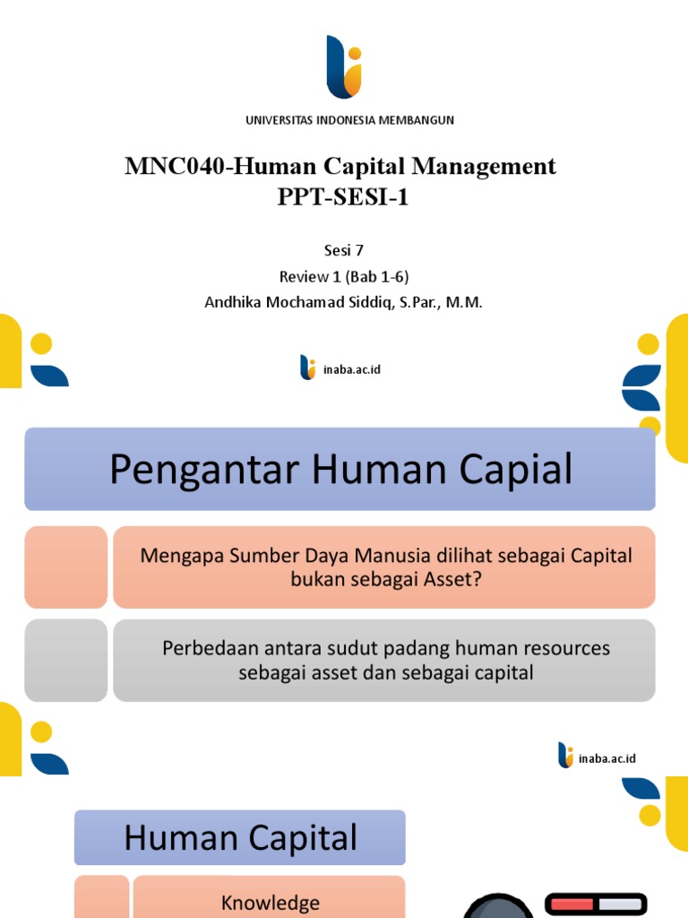 MNC040-Human Capital Management-PPT-SESI-7 | PDF