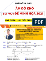 ĐỀ THI THỬ GIẢM ĐỘ KHÓ THEO ĐÚNG THÔNG BÁO CỦA BỘ GIÁO DỤC - Thầy NGUYỄN TIẾN ĐẠT