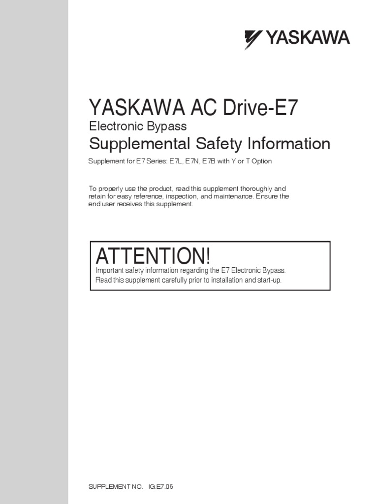E7 Series Electronic Bypass Safety Guide | PDF | Switch | Printed ...