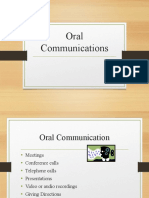 Oral Communications