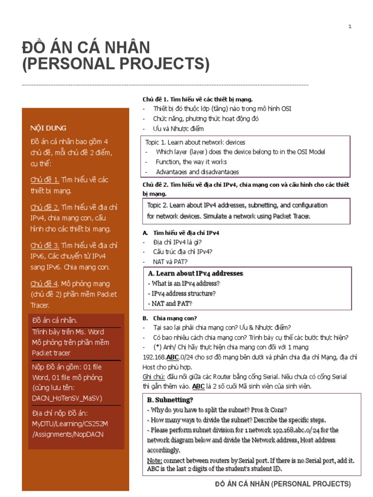 Personal Projects Cs252 | PDF