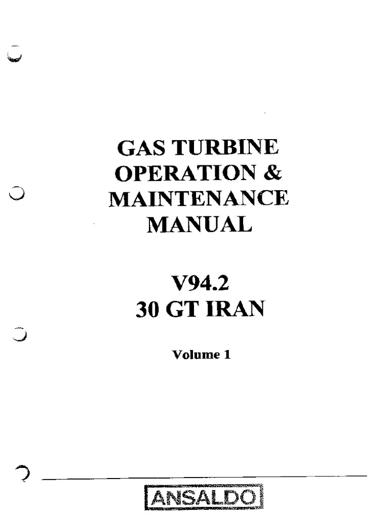 Gas Turbine Description V94.2 | PDF